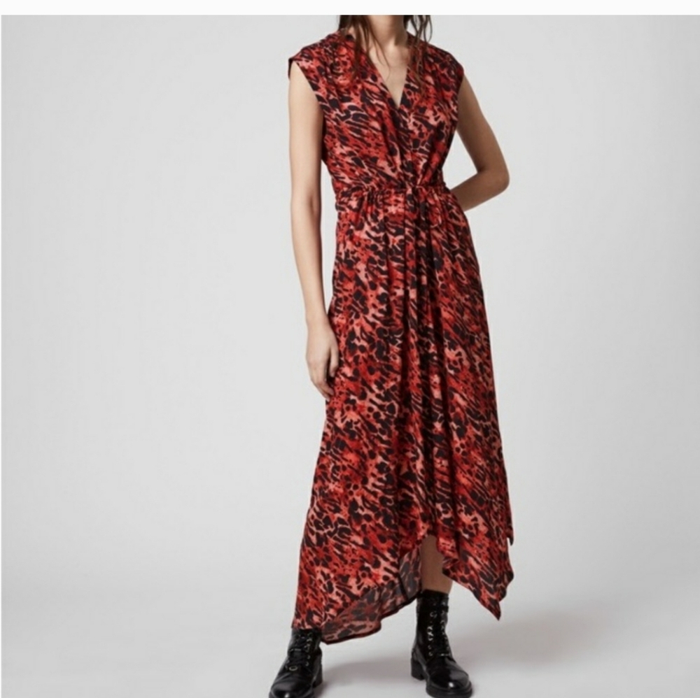 Allsaints Animal Print Maxi